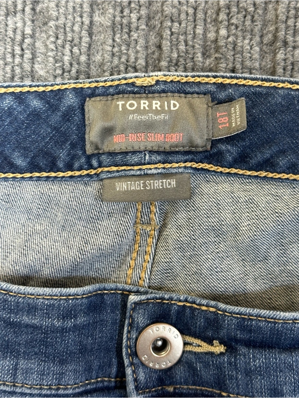 Torrid Mid Rise Slim Boot Jeans - Picture 5 of 7